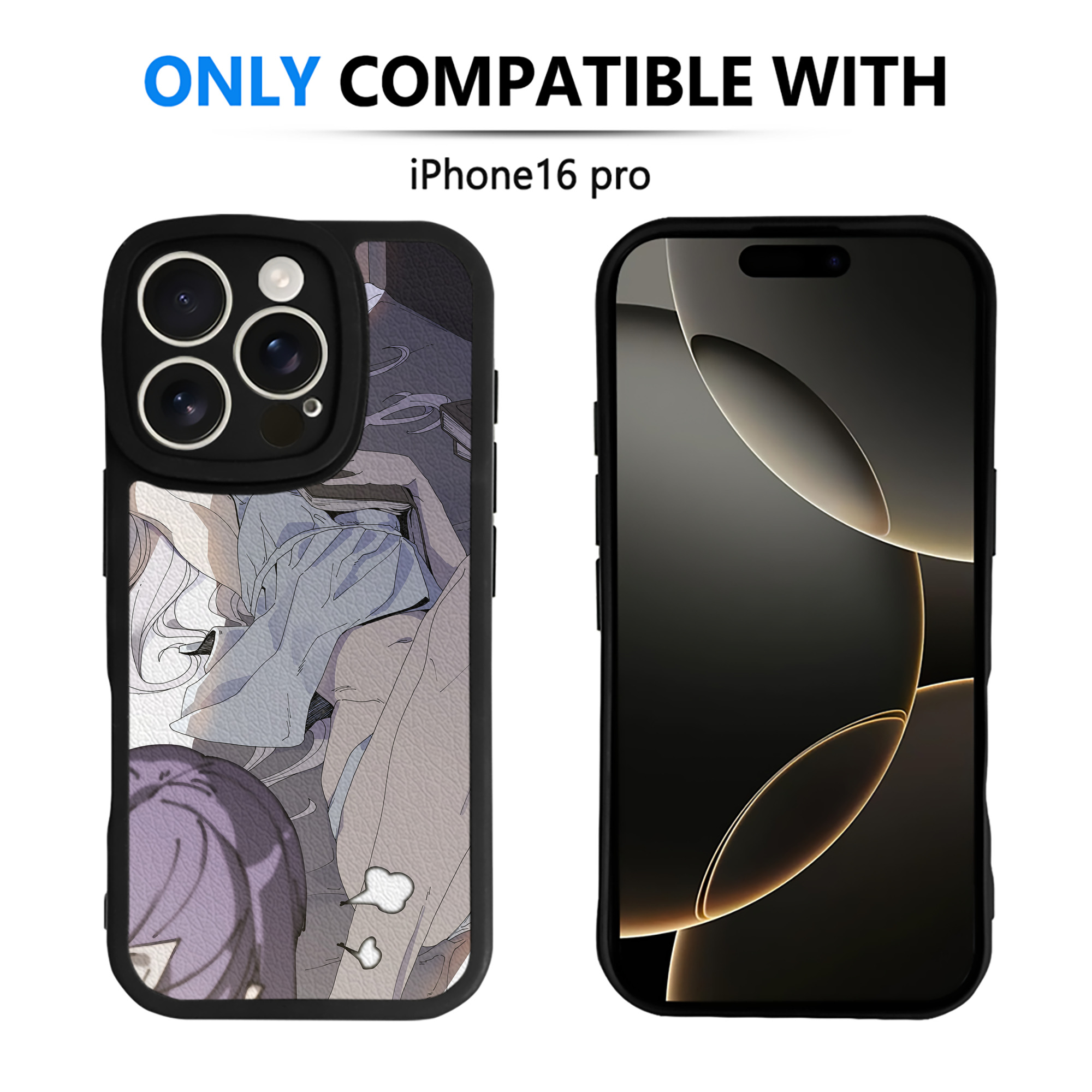 （画像用） 葬送のフリーレン Frieren 【iPhone 16シリーズ対応】シリコンスマホケース（レザー調） 材質：シリコン